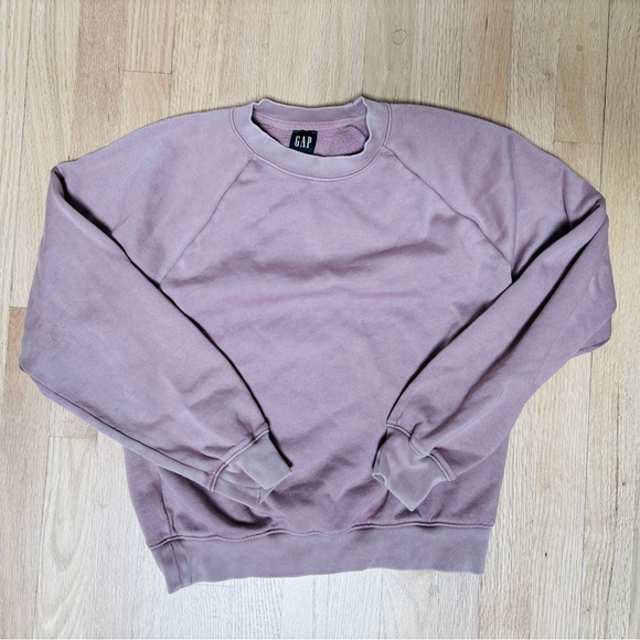 XS GAP Vintage Soft Raglan Sweatshirt Rose Mauve - Picture 7 of 7